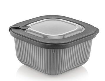 Контейнер IDEA HOME 00682 Line Box Gray квадратный 1.1 л 00-00463983 фото