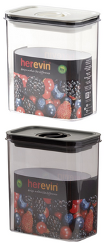 Контейнер HEREVIN Canister-Vacuum Lid 1.8 л White-Black (161184-000) 00-00400449 фото
