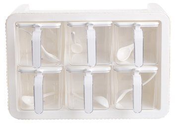 Набір спецівниць Violet House 0438 Spice White, 6 шт 00-00251653 фото