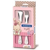 Столові прибори Tramontina BABY Le Petit pink (66973/015) фото